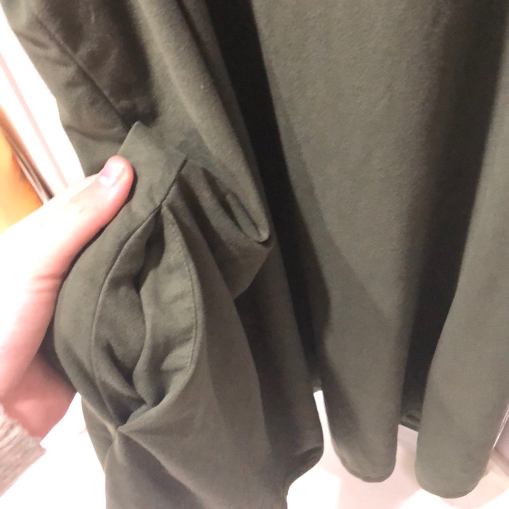 Suede Olive green dress - Picture 4 of 4